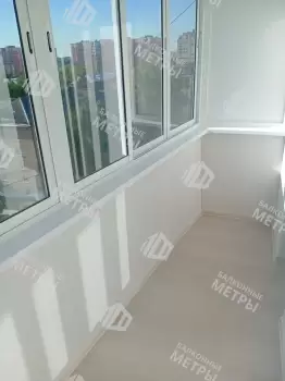 Остекление балкона и отделка стен