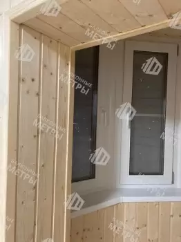 Отделка и утепление эркерного балкона